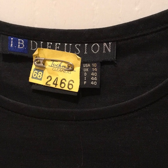 TOP SLEEVELESS BLACK W/MULTI COLOR POLKA DOTS Sz10 - Picture 2 of 4